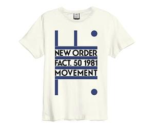 NEW ORDER - MOVEMENT T SHIRT VINTAGE WHITE SMALL
