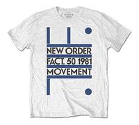 New Order 'Movement' (White) T-Shirt (Large)