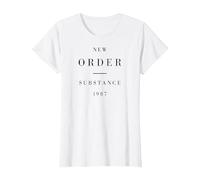 New Order Substance T-Shirt, Femme, Blanc, M