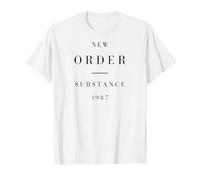 New Order Substance T-Shirt, Homme, Blanc, XL