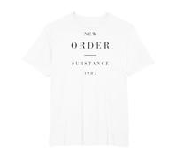 New Order Substance T-Shirt, Homme Grandes Tailles, Blanc, 5X Tall