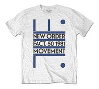 New Order - T-Shirt # M Unisex White # Movement [Import]