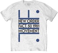 New Order - T-shirt "Movement" pour homme/femme unie RO7459 (XXL) (Blanc)