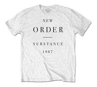 New Order - T-Shirt # S Unisex White # Substance [Import]