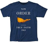 New Order True Faith Fitted Jersey Tee T-Shirts à Manches Courtes(Large)