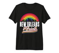 New Orleans LGBT Lesbian Gay Bisexual Rainbow LGBTQ Pride T-Shirt Haut de Gamme