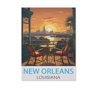 New Orleans Louisiana，Jigsaw Puzzles 1000 Pieces for Adults, Classic Puzzle Kids Puzzle Challenging and Difficult Puzzles for Adults and Teens（26x38cm）-FJ54