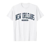 New Orleans Louisiana LA College University Style Navy T-Shirt