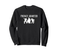 New Orleans Louisiana - Souvenir de fête Jazz Sweatshirt, Unisexe pour Adultes, Noir, S