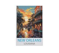 New Orleans Louisiane - Casse-tête Classique de 1000 pièces pour Adultes, Puzzle Classique et Difficile pour Adultes et Adolescents (38 x 26 cm), FT32