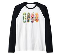 New Orleans NOLA Jazz Crawfish Bayou Art Manche Raglan