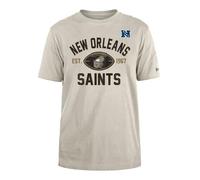 NEW ORLEANS SAINTS New Era Casquette NFL Regular T-Shirt Vieilli sérigraphié Team Graphic Stone Unisexe