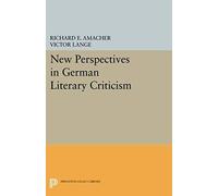 New Perspectives In German Literary Criticism