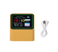 New Portable Wifi Weather Station Display Weather Temperature Humidity Alarm Clock Desktop Decoration STV08 A