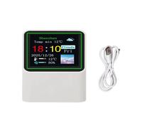 New Portable Wifi Weather Station Display Weather Temperature Humidity Alarm Clock Desktop Decoration STV08 B