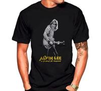 New Printed t-Shirts t-Shirts Popular Alvin Lee a Tribute to Guitarist Legend Men's T-Shirt Size M