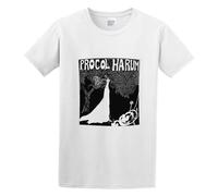 New Procol Harum A r Shade of Pale Logo Band Casual Round Neck T Shirt White XL