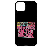 New Pugs on The Block Funny Pug Owner Pop Culture Gift Coque pour iPhone 15 Plus