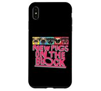 New Pugs on The Block Funny Pug Owner Pop Culture Gift Coque pour iPhone XS Max