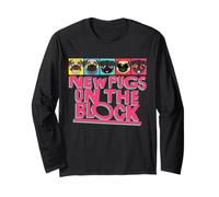 New Pugs on The Block Funny Pug Owner Pop Culture Gift Manche Longue