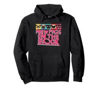 New Pugs on The Block Funny Pug Owner Pop Culture Gift Sweat à Capuche