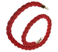 New Queue Divider Barrier/Crowd Control Rope,Hemp Heavy-Duty Twisted Stanchion Rope, for Hotel Celebration, 0.6 1.2 2 2.7 3 M Long(Red,0.9m/3ft/36inch)