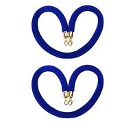New Queue Divider VIP Stanchion Rope,60 100 150 200 250 300 Cm Crowd Control Barrier Rope, for Opening Ceremony/Concert Venues(Blue,2.7m/8.9ft/106inch)