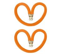 New Queue Divider VIP Stanchion Rope,60 100 150 200 250 300 Cm Crowd Control Barrier Rope, for Opening Ceremony/Concert Venues(Orange,2m/6.6ft/79inch)