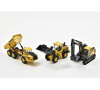 Die-Cast Coffret 3 Engins De Chantier Volvo Window Box-New Ray