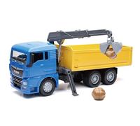 New-Ray Man TGX Dump Truck with Crane ÉCHELLE 1:18