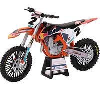 New Ray 1:12 Red Bull Ktm 450sx-f Cooper Web Motorcycle Argenté