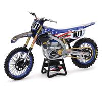 NewRay Moto miniature Yamaha YZ450F 1:12 Motocross des Nations Eli Tomac Argenté