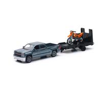 New Ray Toys Chevrolet Silverado Pick-up l' chelle 1:43 avec moto ou VTT - Styles et couleurs assortis