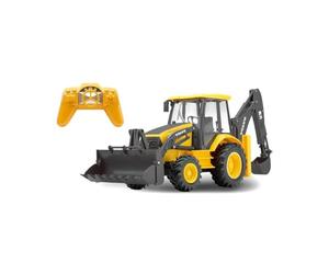 New Ray | Tractopelle Volvo BL71 Télécommandé | Engin de Chantier RC à Échelle 1:18 | Véhicule de Construction Avec Pelle Motorisée | Jouet Interactif Pour Enfant | Idée Cadeau | Dès 5 Ans | 87913