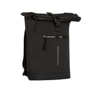 New Rebels Sac à dos à roulettes imperméable unisexe - Sac à dos à roulettes de 21 litres avec compartiment pour ordinateur portable de 15,6 pouces - options de rangement flexibles - noir