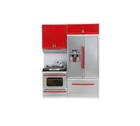 New Red Mini Cuisine Jeux de Simulation de Cuisine Set Cuisinière Cabinet Filles Jouet Cadeau BT578