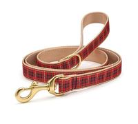 New Red Plaid Lead 5 Stretto (largh. 5/8) Laisse pour Chien