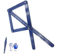 New Rele Premium Corner Angle Finder, Bevel Gauge and Corner Angle Finder for Woodworking, Protractor Digital Angle Finder with Scales for Wood, Tile & DIY Projects (LONG)