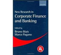 New Research In Corporate Finance And Banking