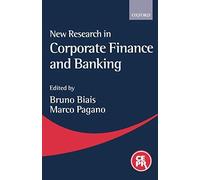 New Research In Corporate Finance And Banking