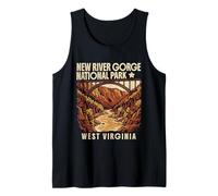 New River Gorge National Park West Virginia Design Vintage Débardeur