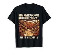 New River Gorge National Park West Virginia Design Vintage T-Shirt