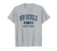 New Rochelle New York NY Vintage Athletic Sports Design T-Shirt