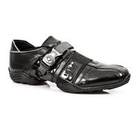 New Rock Boots Unisexe Punk Gothic Bottes - Style 8147 S1 Argenté