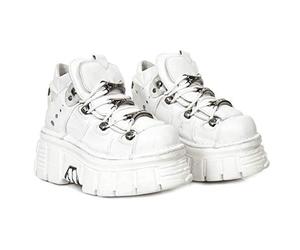 New Rock Botines Mujer Modèle M106 S53 Blanco 42 Eu