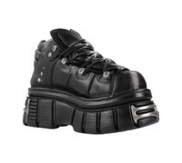 New Rock Chaussures 106 pour hommes noir, plateforme et décorations, M.106-S112-37