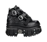 New Rock - Bottine - Femme - Chaussures - Noir - Taille: 40 EU