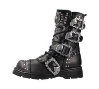 New Rock - Bottines à lacets confort - Femme - Chaussures - Noir - Taille: 37 EU