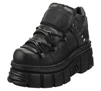 New Rock Chaussures Plateformes en Cuir Noir - M106N-S52 Unisexe - 41 EU