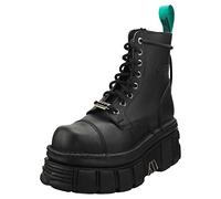 Bottes Plateformes New Rock - Combat Vegan Noir Unisexe - 38 EU
